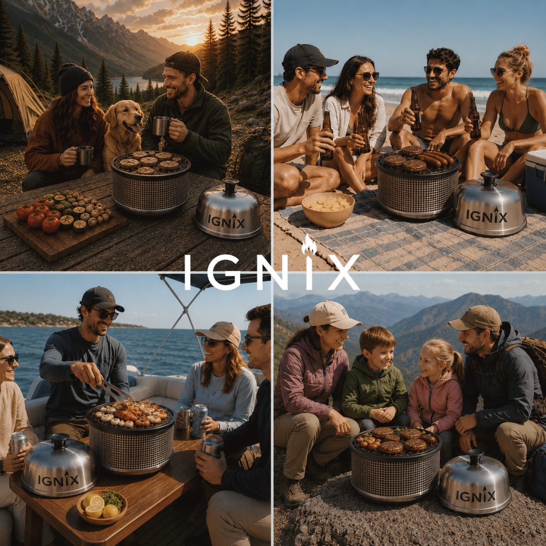 IGNIX Portable Grill - Fuelled by Charcoal